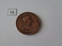 Münze ½ Penny 1806 – Georg III - SS - England