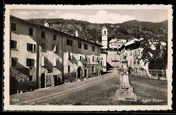 Cartoline postali: AK Agno, Piazza – Usato da Berlin venduto da bartko-reher