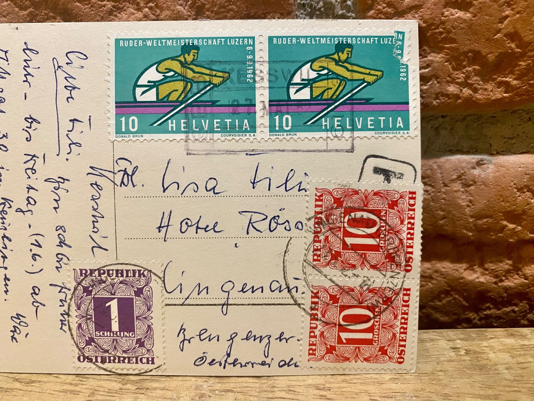 Cartoline postali: 1963 - KREUZLINGEN - Kirche & Seminar - Bodensee – Usato da Root venduto da ENGLAND-TREASURES 3