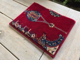 Teppich Muster Luristan Reine Schur Wolle 40cm x 30cm