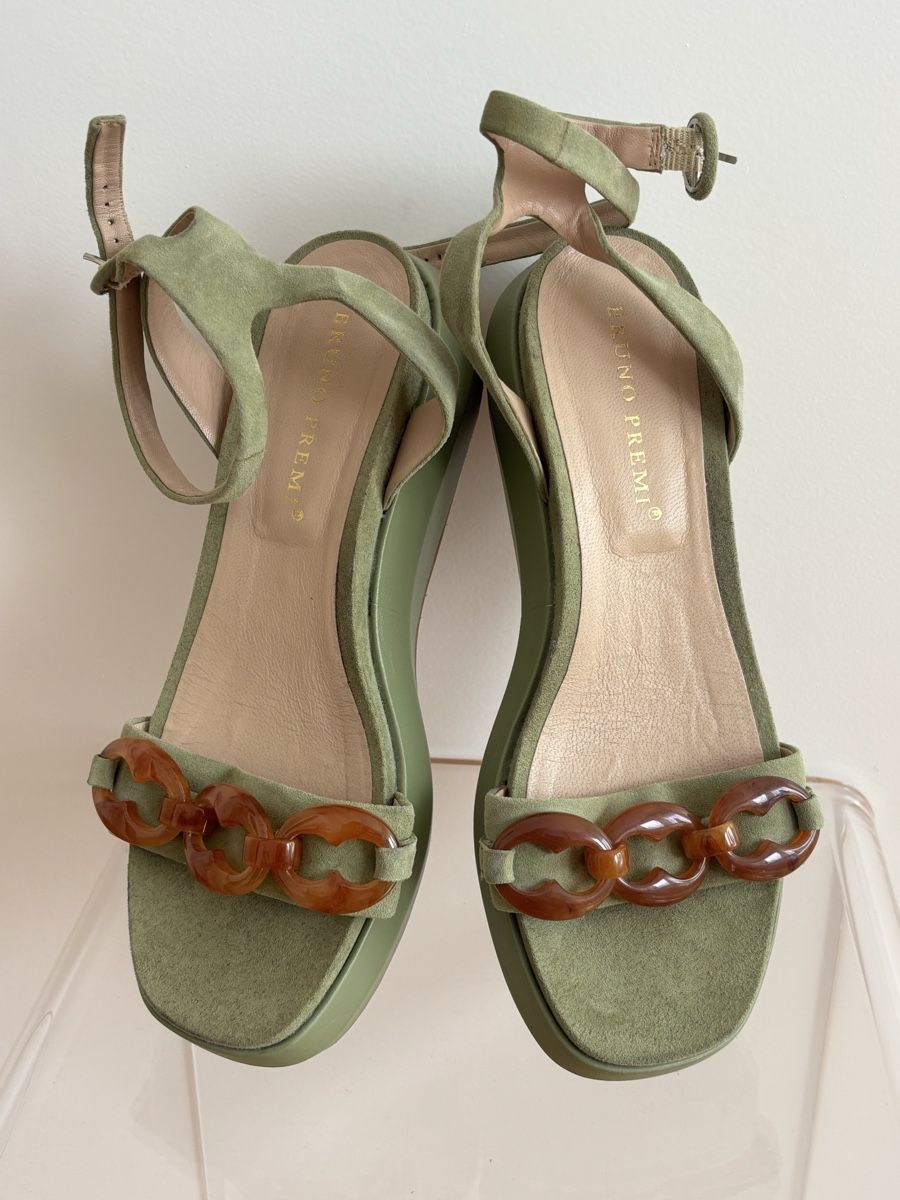 Scarpe da donna: Sandales compensées vertes (40) – Nuovo (secondo la descrizione) da Lausanne venduto da HelenaK 3