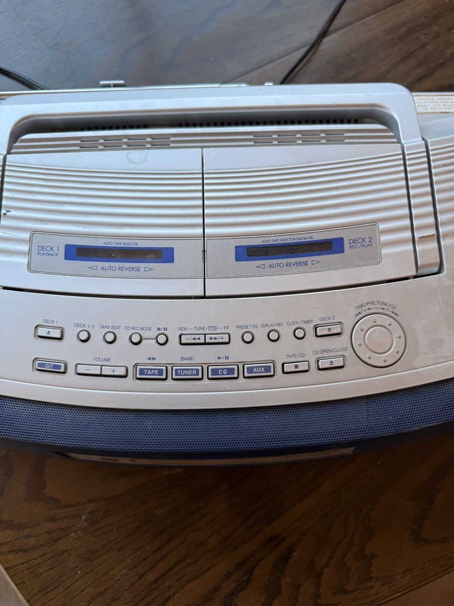 Radios: Radio cassette CD double deck Panasonic occasion – D'occasion à Muraz (Collombey) par inf_jbz7 1