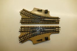 Märklin H0: Uraltgleis-Handweichenpaar Einheit 1