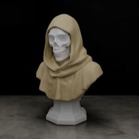 Skelett Büste mit Kapuze – Gothic Deko