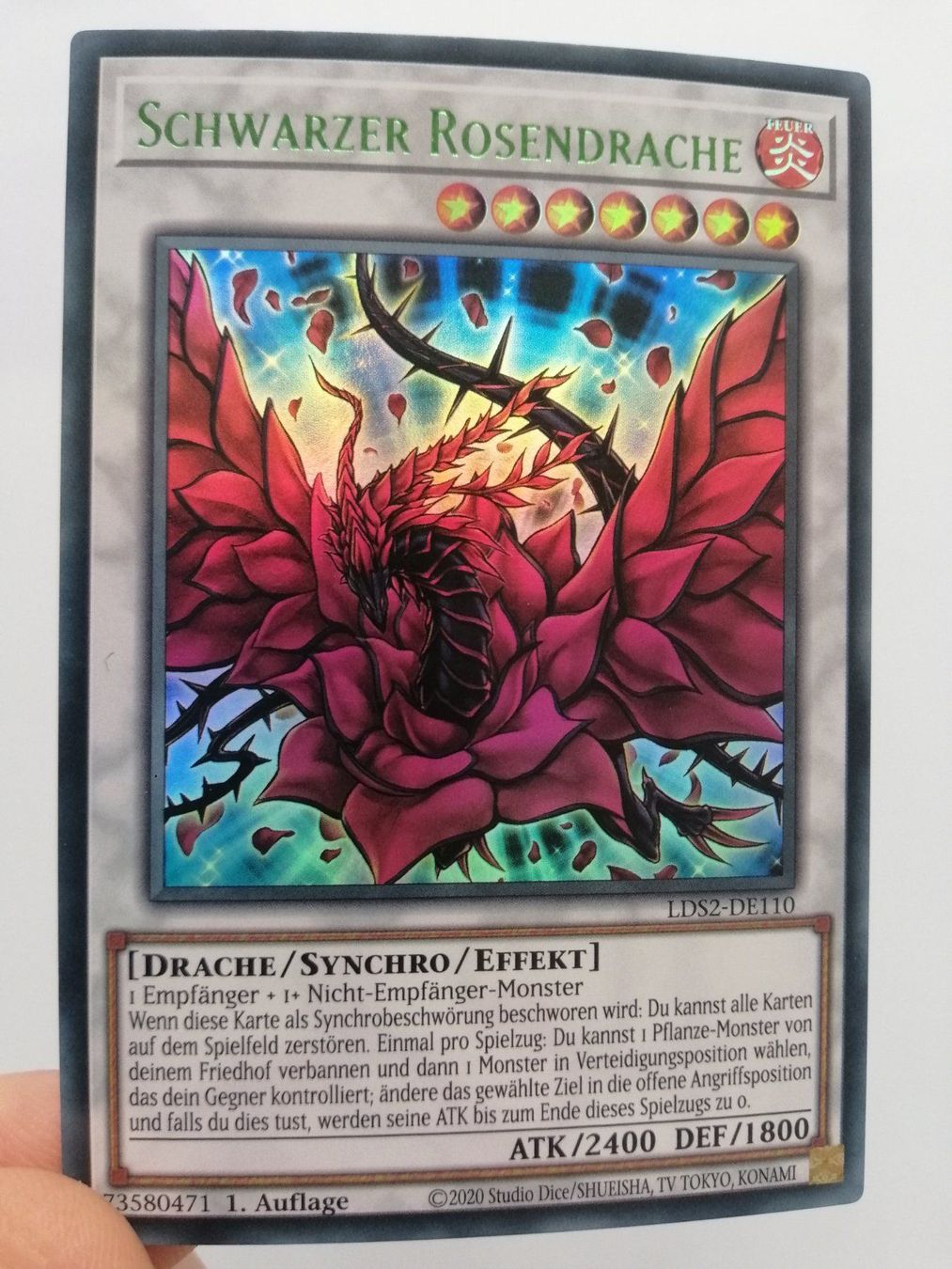 Yugioh Carte collezionabili: Schwarzer Rosendrache UR Mint 1.Auflage – Nuovo (secondo la descrizione) da Boswil venduto da ShoppingCenterCity 6
