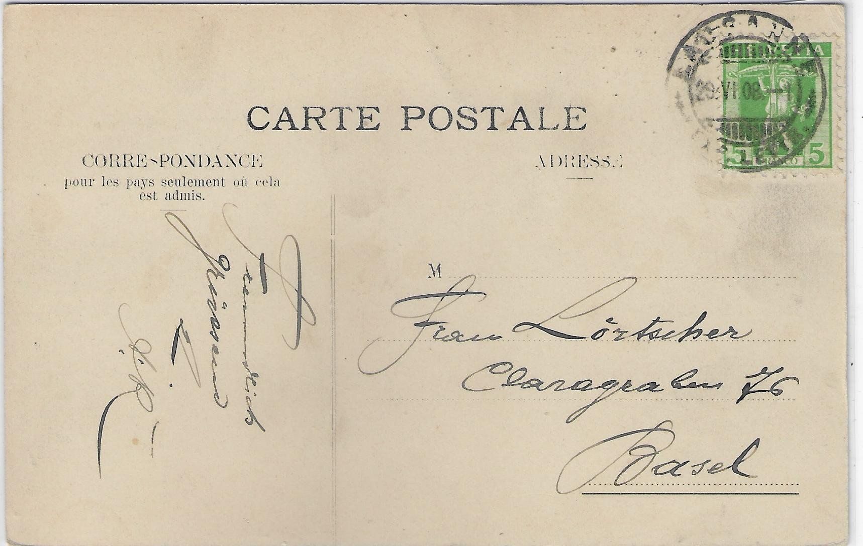 Cartoline postali: Yverdon - Pension de la Praire – Usato da Ettingen venduto da Kartenplanet 1