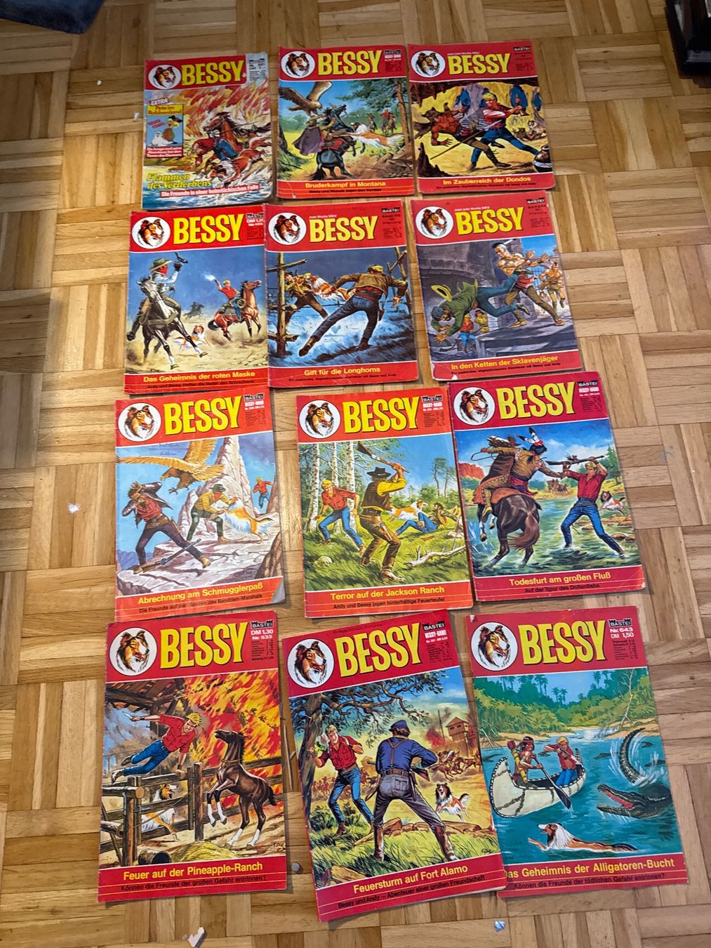 12. x. BESSY Comics Konvolut Retro Kultfigur Klassiker (Gebraucht) in ...