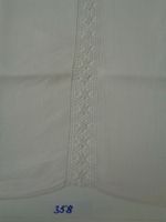 Tischdecke mit Spitzen-Einlage - Vintage