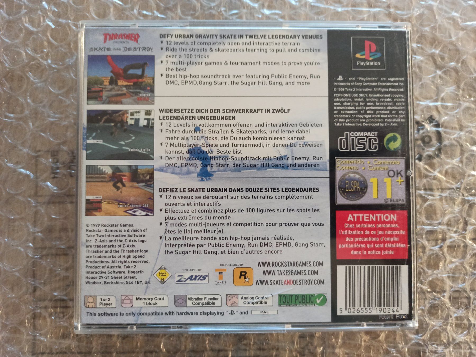 Giochi: Thrasher Skate And Destroy PS1 – Usato da Oberweningen venduto da mar_87mx 1
