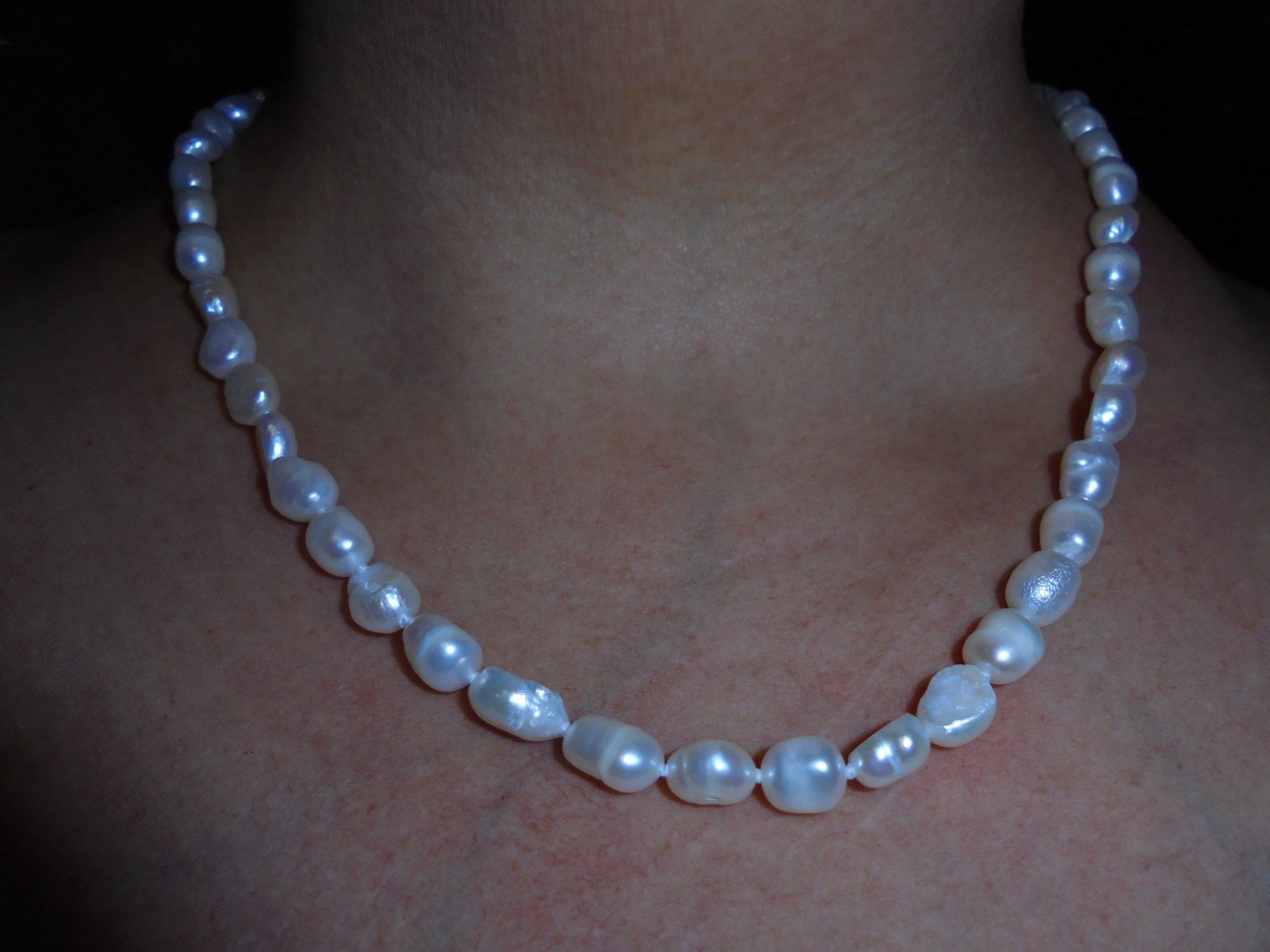 Perle (finte): Echtschmuck: Kette Süsswasserzuchtperlen, Länge 45cm – Nuovo (secondo la descrizione) da Zuchwil venduto da maumauchi 6