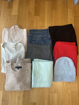 Kleiderpaket Damen Pullover Hosen Mützen gemischt XL