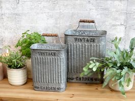 Ein kleiner & ein grosser Halter "Vintage Garden"