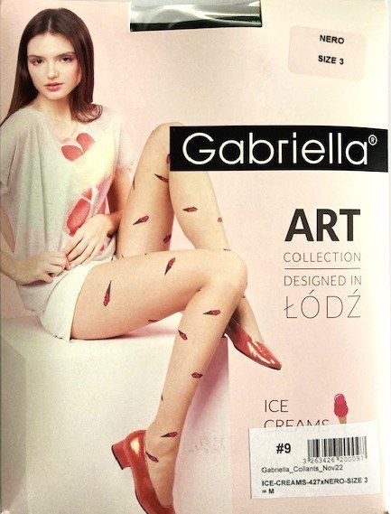 Calze & Collant: Strumpfhose Gabriella Art / Ice Creams – Nuovo e nell'imballaggio originale da Menziken venduto da ABA60