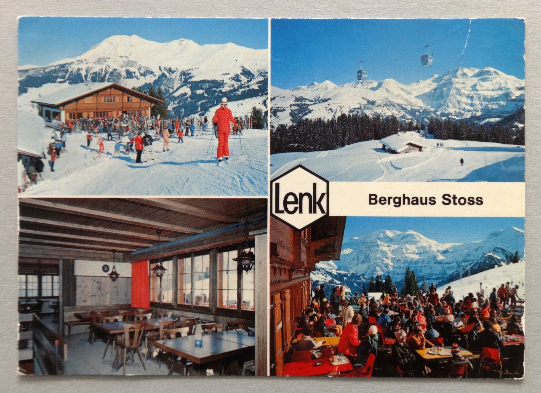 Cartoline postali: Lenk, B.O., Berghaus Stoss – Difettoso da Fétigny venduto da Billy2miny