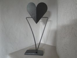 Herzständer aus Metall - ideale Geschenkidee