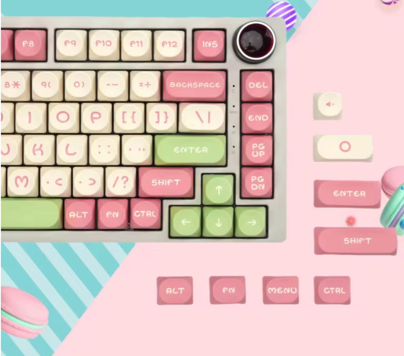 Tastiere: XVX MOOD 130 Keycaps MOA Profile PBT for Mechanical Keyboard – Nuovo e nell'imballaggio originale da Belmont-Lausanne venduto da HausPopCharm 3