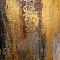 Originalgemälde in Gold, Leinwand 100 cm, Unikat!!!