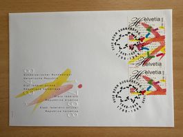 Helvetia Sondercouvert 150 Jahre Bundesverfassung 1848-1998