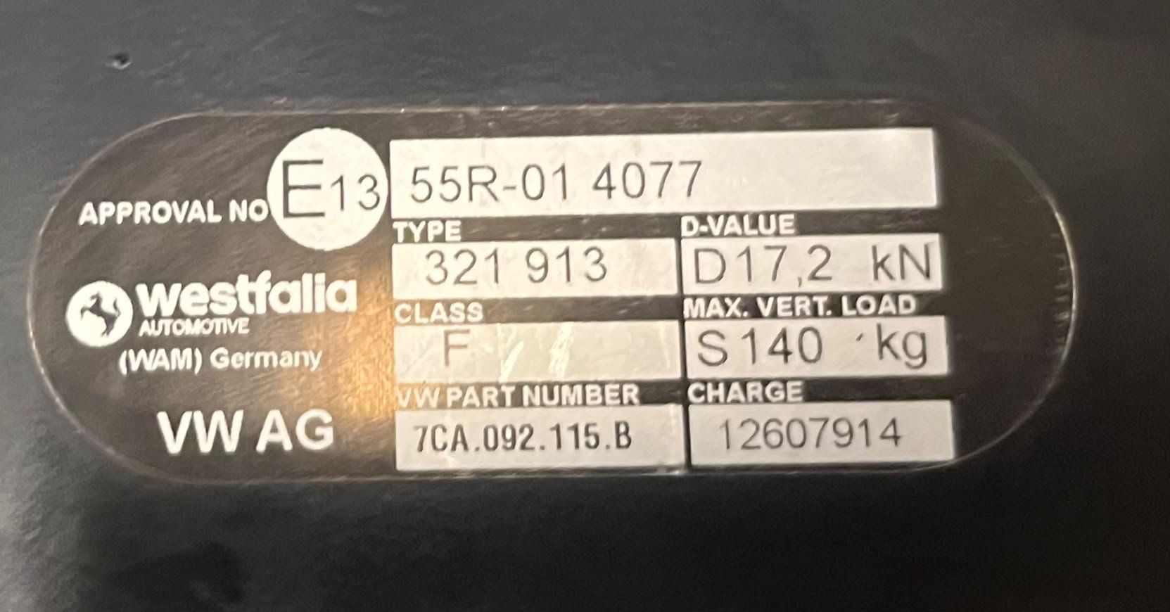 VW Anhängerkupplungen: VW Crafter Original Anhängerkupplung – Neu (gemäss Beschreibung) aus Turtmann von jan_z99l 8