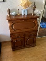 Sekretär aus Holz mit Klappe und Schubladen