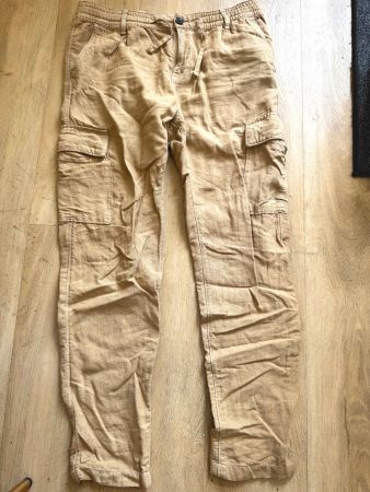 coole *NEU* Herren Hose Sommerhose C&A beige W34 L32 Ocker L