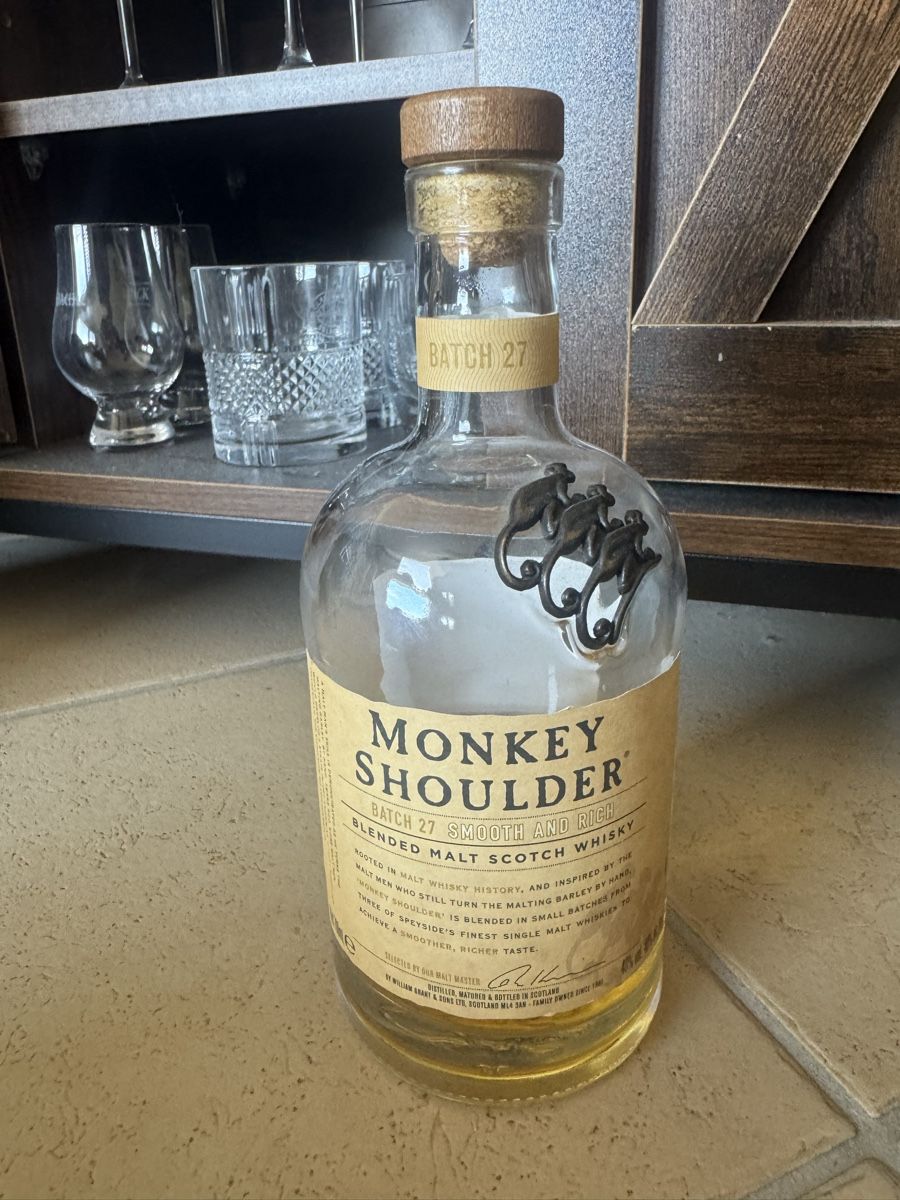 Bevande alcoliche: Monkey Shoulder Batch 27 Blended Malt Scotch Whisky leer57 – Usato da Hergiswil NW venduto da wert721