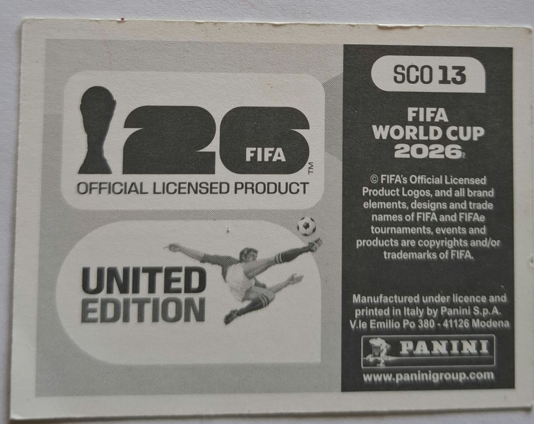 Panini Sammelbilder & Trading cards: WM 2026 Paninibild Nr. SCO13.. – Neu (gemäss Beschreibung) aus Rotkreuz von keerthdi 1