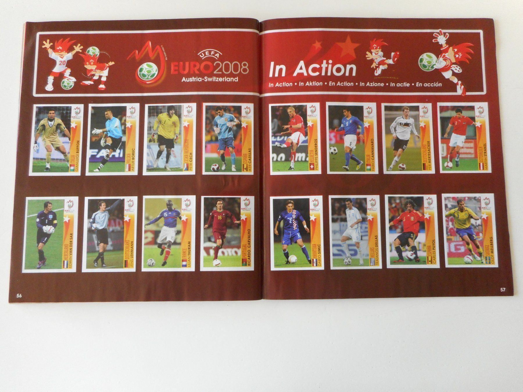 Panini Sammelbilder & Trading cards: Panini EM/Euro Album 2008 komplett 5 – Gebraucht aus Cham von Paniniworld 9