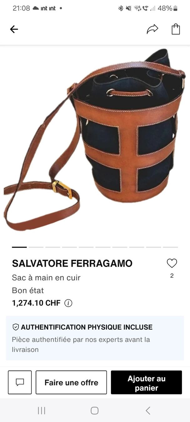 Salvatore Ferragamo Borse da donna: Salvatore Ferragamo Tasche / sac – Usato da Collonges venduto da Auganien 9