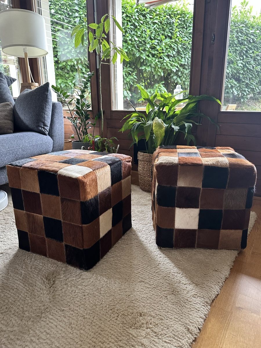 Ikea Sgabelli: 2 Sitzhocker Kuhfell – Usato da Volketswil venduto da julena2910
