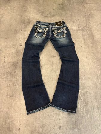 Vintage Miss Me Bootcut Flared Low Waist Jeans (S)