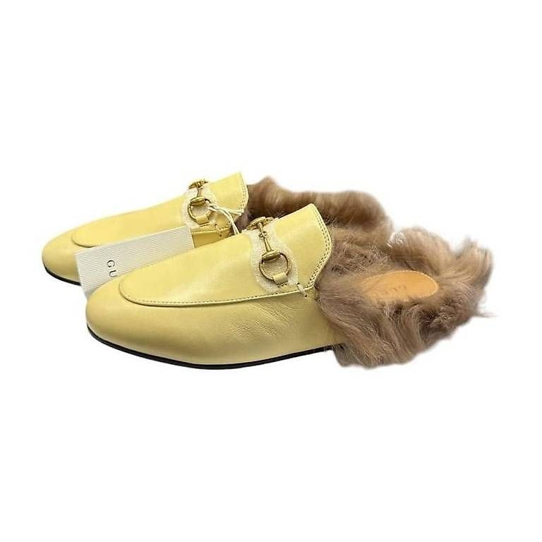 Scarpe da donna: GUCCI MULES BEIGE YELLOW CUIR T37 – Usato da Carouge GE venduto da hcashcarouge 1