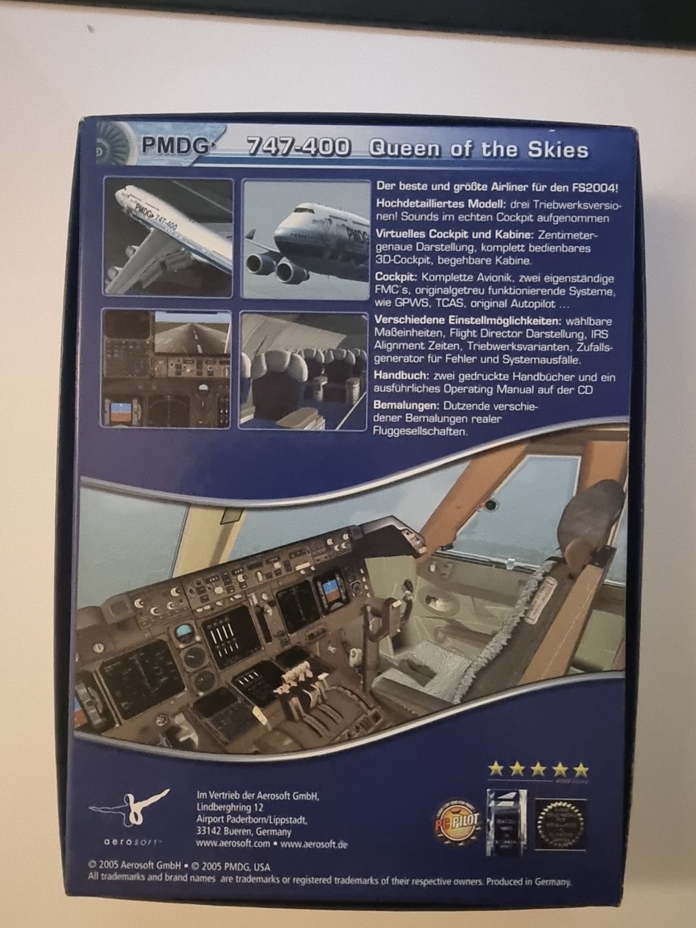 Spiele: PMDG 747 400 FS 2004 – Gebraucht aus Winterthur von Kingx557 1