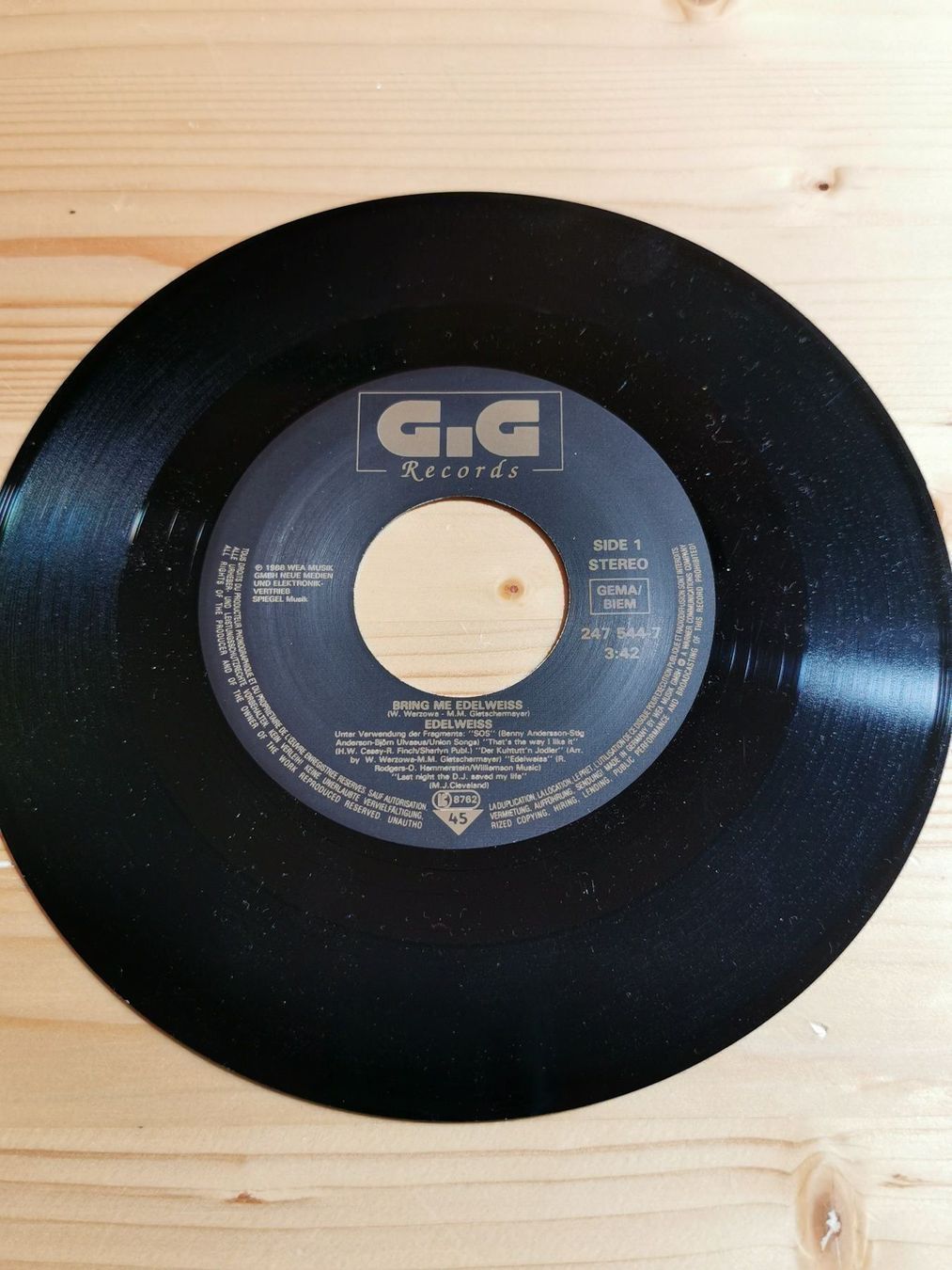 Dischi in vinile: Single 7 Edelweiss "Bring me Edelweis" – Usato da Sirnach venduto da windrad65 3