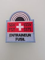 Ecusson Entraîneur Fusil SSV Suisse Vintage Brodé