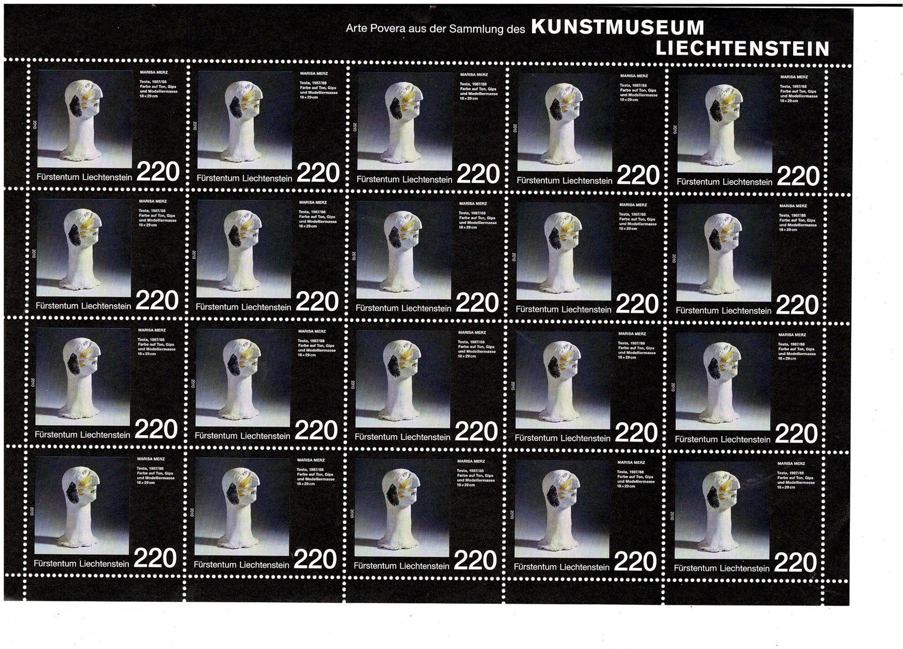 Tutti i francobolli: Arte Povera Marisa Merz 1 KB ** – Nuovo (secondo la descrizione) da Lausanne venduto da Whorvath
