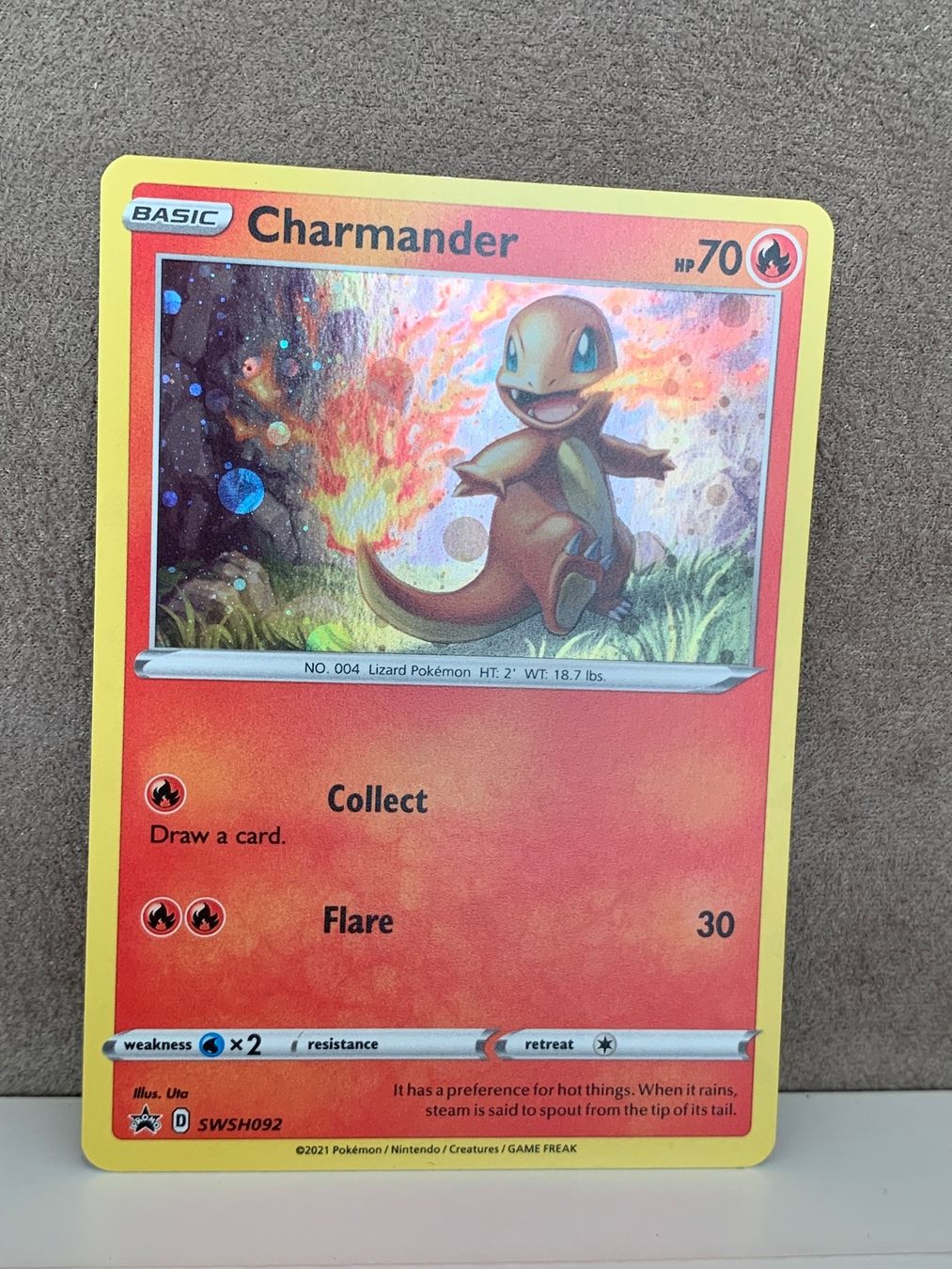 Pokémon Sammelbilder & Trading cards: Charmander Holo Promo ENG Pokemon SWSH092 – Gebraucht aus Fislisbach von  2