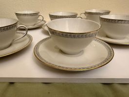 Vintage Kaffee-Tassen mit Unterteller (8 Stück)
