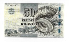 Banknote Färör, 50 Kronur, UNZ