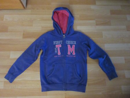 Sweat Jacke mit Kapuze violett Grösse 134/140