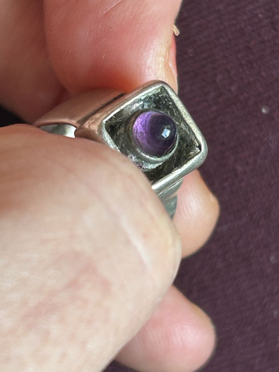 Ringe: Silberring Amethyst (48/10) – Gebraucht aus Laufen von Bellebellezza