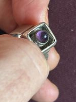 Silberring Amethyst (48/10)