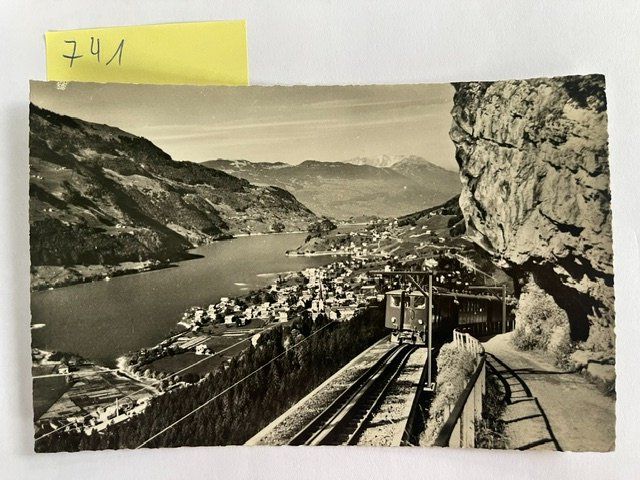 Cartoline postali: alte Ansichtskarte Brünigbahn Lungern, 1949 – Usato da Niederwil AG venduto da dahu75
