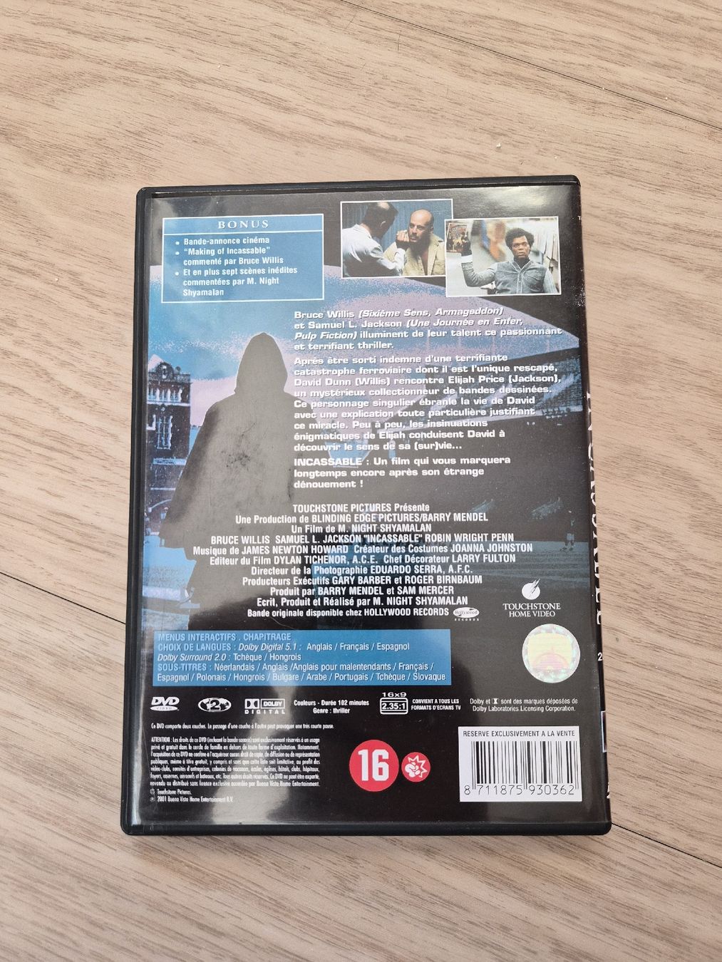 Alle DVDs: DVD Incassable - Thriller culte avec Bruce Willis – Gebraucht aus La Joux FR von car_ck96 2