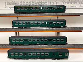 Märklin H0 43530 Set 4 Nahverkehrswagen Typ M2 - Belgien