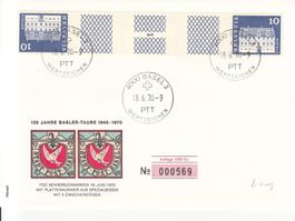 SBK S74 FDC mit Blattbezeichnung