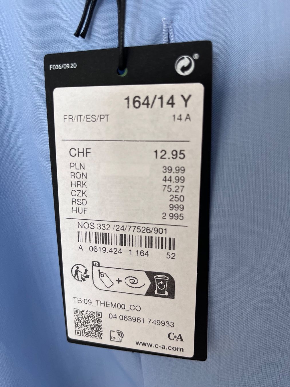 C&A Hemden, T-Shirts & Polos: Hemd C&A Premium, Grösse 164 – Neu und originalverpackt aus Roggwil BE von KarotteV 2