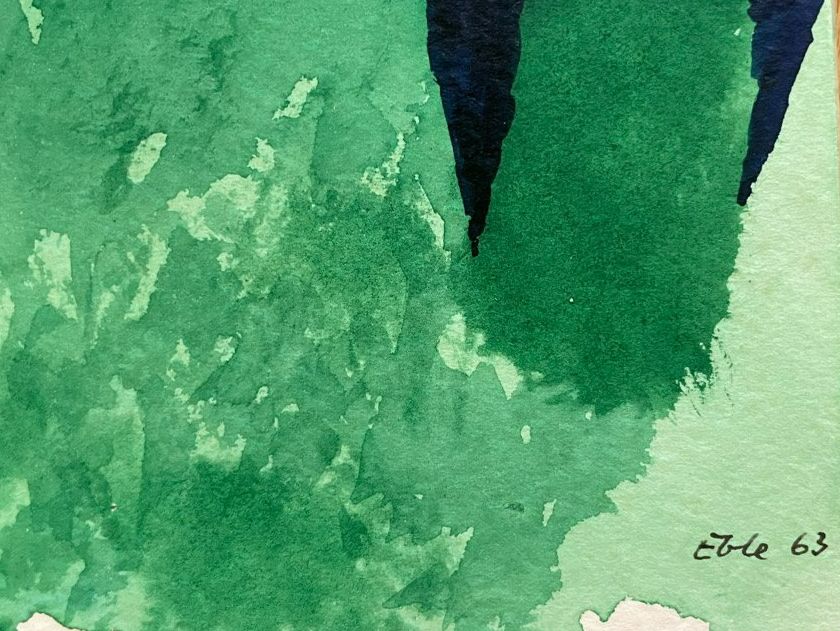 Dipinti: Theo Eble "Blau-grün" 1963 – Usato da Frenkendorf venduto da lia_t9jg 2