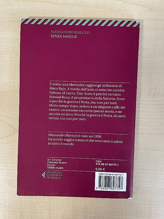 Libri: Senza Sangue, Alessandro Baricco – Nuovo (secondo la descrizione) da Zürich venduto da Antonia7 1