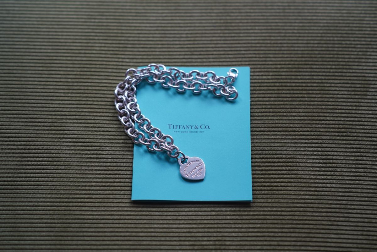 Tiffany & Co. Catenine: Tiffany & Co. Herz Halskette Silber – Usato da Zürich venduto da van_58nb
